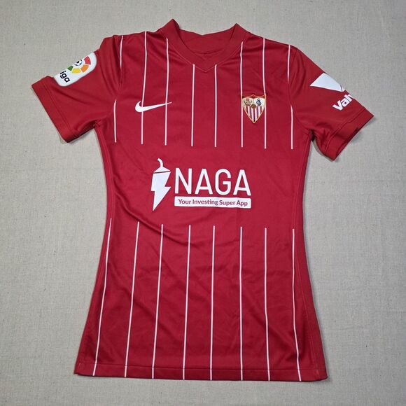 Nike Sevilla FC Away Soccer / Futbol Jersey Shirt 2021-2022 Womens Size Small - Picture 1 of 9